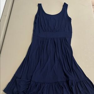 Elegant Navy Midi Dress